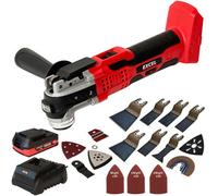 Excel Tools Excel 18V Cordless Multi Tool With 1 X 2.0Ah Battery, Charger & 39Pc Multi Tool Accessory Set