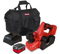 Excel Tools Excel 18V Cordless Planer 82mm With 1 X 4.0Ah Battery Charger & Bag Exl10131