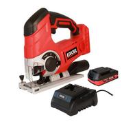 Excel Tools Excel 18V Jigsaw With 1 X 2.0Ah Battery & Charger Variable Speed, Tool-Free Blade Change, Compact Design