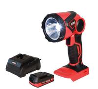 Excel Tools Excel 18V Led Work Light Torch With 1 X 2.0Ah Battery & Charger Compact Portable Flashlight