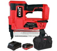 Excel Tools Excel 18V Second Fix Nailer Includes 1X 2.0Ah Battery, Charger & Bag For Finishing Nails In Carpentry, Joinery & Diy Use