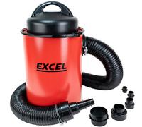 Excel Tools Excel 50L Dust Extractor Heavy Duty 240V Wet & Dry Vacuum Cleaner With Hose & Adaptor For Workshop, Diy & Trade Use