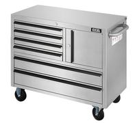 Excel Tools Excel 6 Drawer Heavy Duty Stainless Steel Tool Cabinet Ideal For Garage & Workshop