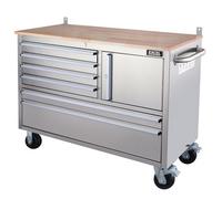 Excel Tools Excel 6 Drawer Stainless Steel Tool Chest Cabinet With Side Door & Lockable Storage
