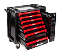 Excel Tools Excel 7 Drawer Mobile Tool Cabinet With Built-In Bluetooth Speakers Lockable Roller Tool Chest For Garage & Workshop