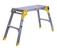 Excel Tools Excel Aluminium Hop-Up Folding Bench 300 X 700mm, Slip-Resistant Surface, Compact & Portable For Diy And Trade Use