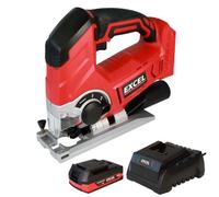 Excel Tools Excel Jigsaw 18V Cordless Jigsaw Includes 1X 2.0Ah Battery & Charger, Variable Speed Control For Wood & Metal