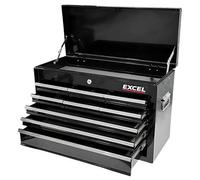 Excel Tools Excel Portable Tool Chest With 9 Drawers And Ball Bearing Slides Ideal For Garage Use Black