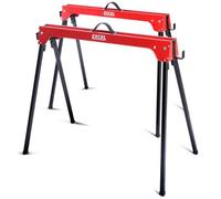 Excel Tools Excel Sawhorse Twin Pack, Saw Horse Pair 500Kg Load Capacity, Lightweight With Carry Handle & Non-Slip Surface For Diy & Trade Use