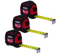Excel Tools Excel Tape Measure 5M/16Ft Pack Of 3