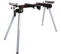 Excel Universal Mitre Saw Leg Stand with Extendable Roller - Heavy Duty Steel Build, Universal Fit, Adjustable Size, Folding Legs - Woodworking Support