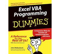 Excel VBA Programming For Dummies®