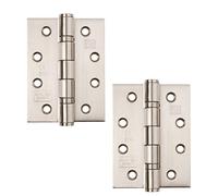 Excel XL867 Pair of 4" Grade 11 Door Hinges, Satin Chrome
