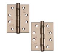 Excel XL869-BLNK Pair of 4" Grade 11 Door Hinges, Black Nickel