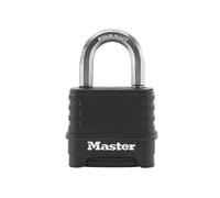 Excell 4-digit Black Finish Combination 50mm Padlock Master Lock Multi One Size