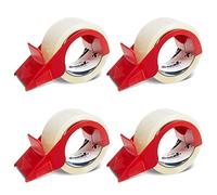 Excell Anti-BACKFLOW Lightweight Tape Dispenser (2" Wide) with 1 Roll Tape: Easy to use with Anti-backflow Clip to Prevent rewinding. Lightweight Plastic Design for Easy handling.