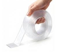 Excell DUOBOND Heavy Duty Double Sided Mounting Tape, 30mm x 3m, 2mm, Clear | Removable Adhesive Tape, No Drill Reusable Gel Tape for Rugs, Pictures, Cables, Home Organisation, Holds up to 12 kg