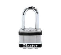 Excellª Laminated Stainless Steel 44mm Padlock Master Lock Silver One Size