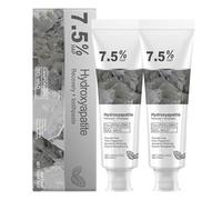 ExcellaElite 2 Pcs Hydroxyapatite Toothpaste 7.5, Fluoride-Free, Mint, Gel, Nano Hydroxyapatite Care Toothpaste, Long-Lasting Fresh Breath, for Sensitive Teeth (120g)