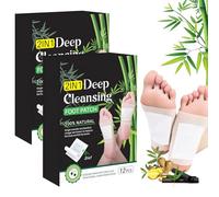 ExcellaElite 24 Patches Detox Foot Patches Foot Detox Pads to Remove Toxins Natural and Gentle Deep Cleansing Relieves Stress Promotes Sleep Relaxes The Body and Mind