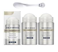 ExcellaElite 2Pcs Collagen Peptides Firming Serum Stick, Anti Aging Peptides Serum Stick, Face and Neck Firming Stick for Tightening Sagging Skin Improves Skin Elasticity