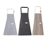 ExcellaElite 3 PCS Chef Apron Dry and Sweat-Wicking Aprons for Cooking With Pocket Cooking Apron Adjust the Neck Aprons for Women Suitable for Baking Cleaning Gardening Sewing