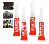 ExcellaElite 4 Pcs Aquarium Glue Fish Safe,Quick-Drying Fish Tank Sealant,High Viscosity Aquarium Safe Coral Glue for Underwater Landscaping,Glass Cabinet,Moss,Coral