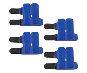 ExcellaElite 4 Pieces Finger Splint,Breathable and Adjustable Broken Finger Splint,Unisex Can Be Worn Comfortably in Either the Right or Left Hand (Blue)