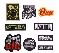 ExcellaElite 9Pcs Iron on Patches, Embroidered Applique Patches for Clothing, DIY Clothes Stickers Custom Band Badges for Clothing, Backpacks, Jackets, Jeans, Hats, Repair The Hole