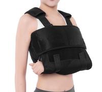 ExcellaElite Arm Sling,Suspenders for arm support Breathable Arm Sling for Shoulder Injury Supportive Shoulder Suspenders Suitable for Men and Women Lightweight One Size (Black)