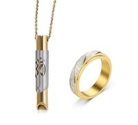 ExcellaElite Breathing Necklace, Anxiety Relief Necklace for Anxiety Relief Meditation
