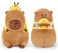ExcellaElite Capybara Plush Toy 25cm Capybara Teddy Capybara Stuff,Capybara Toys Soft and Comfortable Highly Elastic Not Easy to Deform Suitable for Boys and Girls' Birthdays Home Decoration