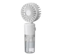 ExcellaElite Hand Held Fans Hand Fan Rechargeable Hand Held Fans Rechargeable Electric Hand Fan Face Fan 4-Speed Adjustment 90° Foldable Suitable for Travel Camping and Outdoor Use (White)