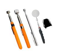 ExcellaElite Magnetic Pickup Tool Telescopic 4 PCS Extendable Magnetic Pick up Tool Non-Slip Handle Ideal for Screws Nuts Bolts Pick-up Screws Nuts (3LB 5LB 15LB)