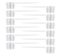 ExcellaElite Protein Scoop 12 PCS,Scoops for Powder Precise Measuring,Dishwasher Safe,Clear Plastic,Protein Powder Scoop Ideal for Liquids, Powders, Baking Kitchen Cooking Tools(Transparent)
