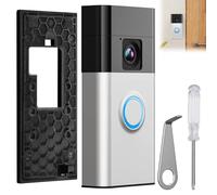 ExcellaElite Ring Doorbell Mount, No Drill Sticky Ring Doorbell Mount, Bracket with Key and Screwdriver for Houses,Apartments and Offices