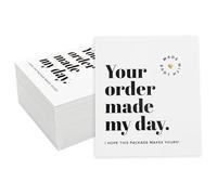 ExcellaElite Thank You Card 100 PCS Thank You Cards Small Business for Small Businesses Greeting Cards Business Supplies for Online Store to Thank Customers