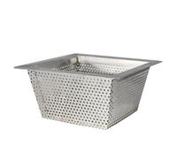 Excellante Commercial Floor Drain Strainer, 304 Stainless Steel, 0.8Mm, 10-Inch by 10-Inch by 5-Inch