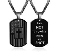 EXCELLANYARD I am Not Throwing Away My Shot Necklace Hamilton Gifts for Women Men Opera Necklace Gifts for Birthday/Christmas/Valentine, Stainless Steel, No Gemstone