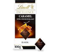Excellence Chocolate Bar Range - Premium Swiss Chocolate For Any Occasion (Lindt Excellence Caramel With Touch Of Sea Salt 100G)