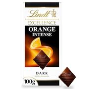 Excellence Chocolate Bar Range - Premium Swiss Chocolate Gift For Any Occasion (Lindt Excellence Dark Chocolate Bar - Orange Intense 100g)