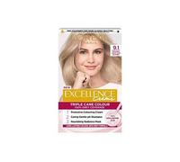 Excellence Crme 9.1 Light Ash Blonde: 100% Grey, enhanced quality, for a cool tone