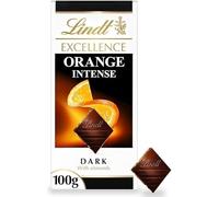 Excellence Premium Swiss Chocolate Bar - Rich, Smooth & Perfect for Gifting (Lindt Excellence Orange Intense Dark with Almonds Chocolate Bar 100g)