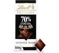 Excellence Swiss Chocolate Bar - Rich, Smooth & Decadent Gourmet Chocolate, A Luxury Treat for Gifting (Lindt Excellence 70% Cocoa Dark Chocolate Bar 100g)