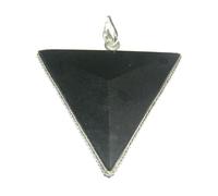 Excellent Black Tourmaline Faceted Pendant Crystal Healing Fashion Men Women Gift Metaphysical Gemstone Aura Wellness Handcrafted Accessory Peace Meditation Spiritual Wisdom