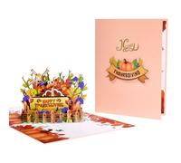 Excellent Christmas Blessing Postcards Party Gift Greeting Card Thanksgiving Holiday New Year for Home Birthday Supplies Thanksgiving Boy Girl Kids Cards Miniatures Postcards Creative Paper Cutting