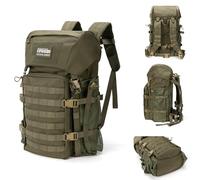 EXCELLENT ELITE SPANKER Camping Hiking Backpack Tactical MOLLE Backpack Great Military Backpack for Camping Hiking Backpacking, Ranger Green