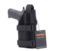 EXCELLENT ELITE SPANKER Glock Holster Tactical Right Adjustable Pistol Holster for M1911 G17 G18 G19 G26 G34 XD-45acp CZ P-10C（BLK）