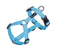 EXCELLENT ELITE SPANKER No Pull Dog Harness Reflective Nylon Vest L-Shaped Adjustable Easy Pet Harness for Small Medium Large Breeds Dogs Walking Training(XL,LBLU)