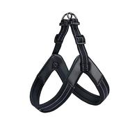 EXCELLENT ELITE SPANKER No Pull Dog Harness Step-in Adjustable Reflective Vest Soft Padded Easy Pet Chest Strap with Leash Clips for Small Medium Large Dogs Walking Training(L-BLK)